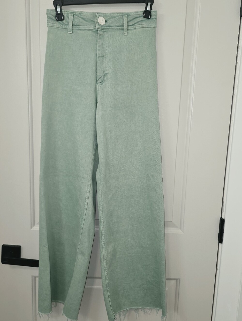 Zara Wide Leg Denim Pants Size 4